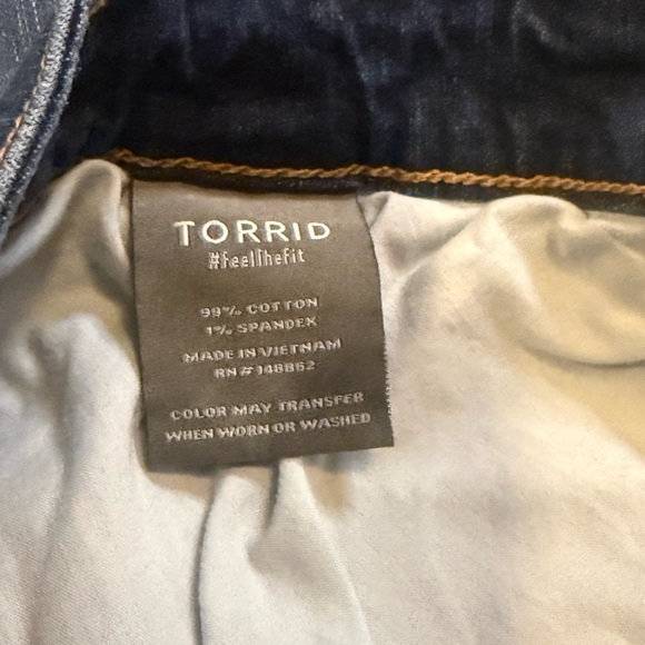 Torrid Wide Leg Blue Jeans 24W Long - Picture 4 of 6